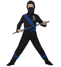 Smiffys Búningur - Ninja Assassin - Svart/Blár