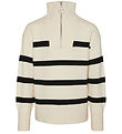 Vero Moda Girl Blouse - Knitted - VmSaba - Birch/Black