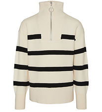Vero Moda Girl Blouse - Knitted - VmSaba - Birch/Black