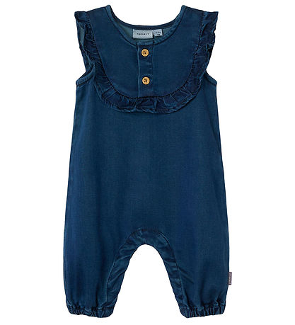 Barboteuse d'Été Name It - NbfRuby - Dark Blue Denim