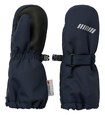 Name It Fäustlinge m. Fleece - NmnSnow10 - Dark Sapphire m. Reiß