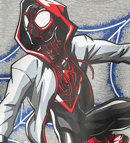 Name It Pyjama Set - NmmNos - Spider - Grey Melange