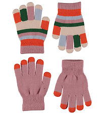 Molo Gloves -2-Pack - Knitted - Kei - Poppy