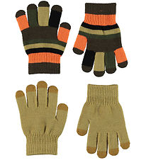 Molo Gloves - 2-Pack - Knitted - Kei - Khaki