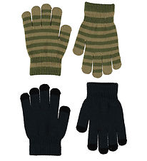 Molo Gloves - 2-Pack - Knitted - Kei - Galaxy Blue