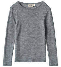 Wheat Bluse - Wolle - Alfie - Melange Grey