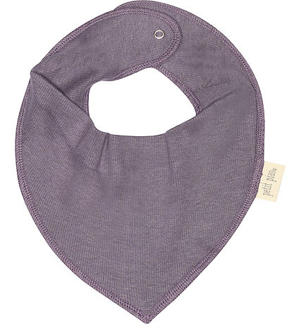 Petit Piao Teething Bib - Rib - Modal - Dusty Violet