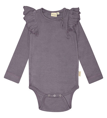 Petit Piao Bodysuit L/æ - Rib - Modal - Dusty Violet