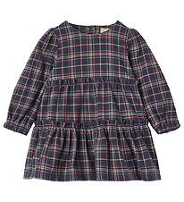 Wheat Dress - Fanny - Navy Check