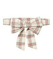 Wheat Belt w. Bow - Sonja - Eggshell Check