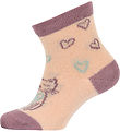 Melton Socks - CAT Love - Ivory Cream