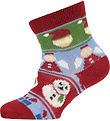 Melton Socks - Snowman - Sundried Tomato