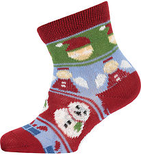 Melton Sokken - Snowman - Zongedroogde tomaat