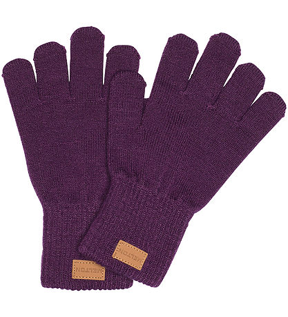 Melton Gloves - Knitted - Wool - Hydrangea