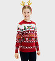 Jule-Sweaters Blússa - Akstur Home Klæðning Jólin - Rautt