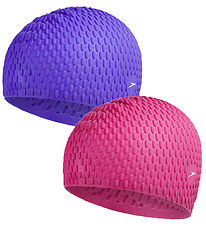 Speedo Swim Cap - 1 pcs - Bubble - Assorted - Pink/Purple