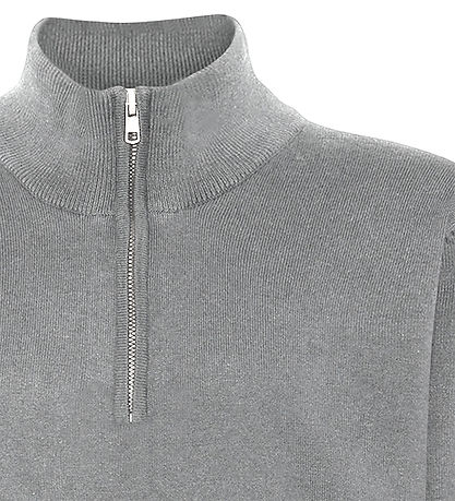 Grunt Blouse - GrLudvig - Knitted - Grey Melange
