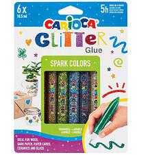 Carioca Glitter glue - 6 pcs - Multicolour