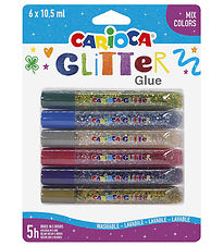 Carioca Glitter glue - 6 pcs - Multicolour