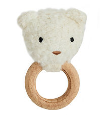 Smallstuff Rattle - Bear - Wool - Off White