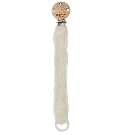 Smallstuff Pacifier Clip - Wool - Off White