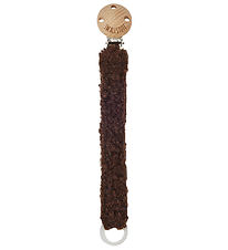 Smallstuff Pacifier Clip - Wool - Brown