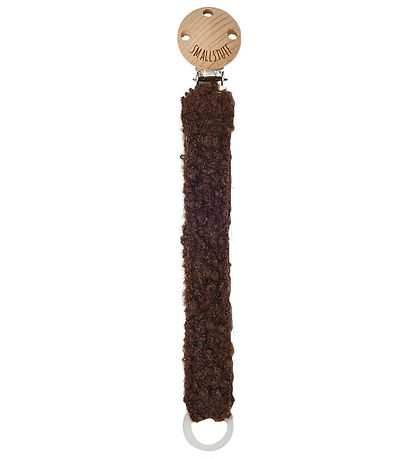 Smallstuff Pacifier Clip - Wool - Brown