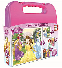 Educa Jigsaw Puzzle - 4 Different - Disney Princess