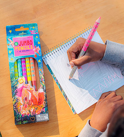 Eeboo Colouring Pencils - 6 pcs - Jumbo - King Fox