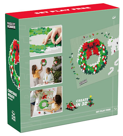 Plus-Plus Puzzle Town Number - 500 pcs - Christmas Wreath