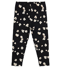 The New Siblings Leggings - TnsMateo - Black Beauty Popcorn AOP The New Siblings Leggings - TnsMateo - Black Beauty Popcorn AOP