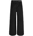 Calvin Klein Trousers - Logo Tape Wide Twill Punto - Black