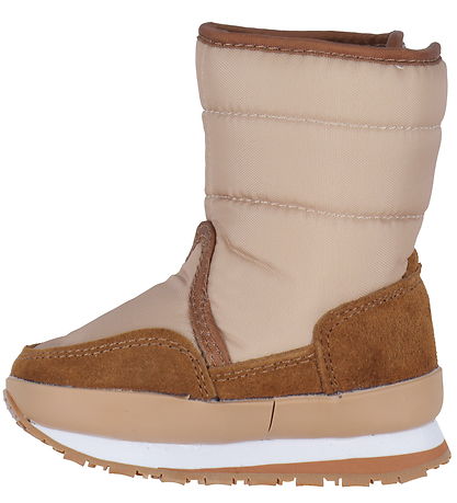 Rubber Duck Winter Boots - Snow Jogger - Beige/Cognac