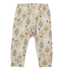 Katvig Leggings - Beige m. Blätter