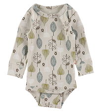 Katvig Romper L/æ - Beige m. Bladen