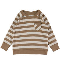 Katvig Bluse - Braun/Beige gestreift