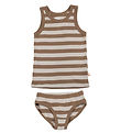 Katvig Ondergoed - Bruin/Beige Gestreept