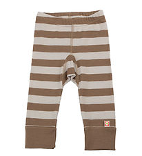 Katvig Leggings - Braun/Beige gestreift