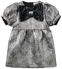 Sofie Schnoor Dress - Silver/Bows
