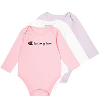 Champion Romper L/æ - 3-pack - Prisma Roze