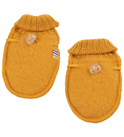 Joha Mittens - Wool - 2-layer - Yellow