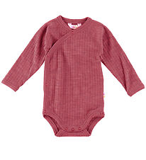 Joha Wrap Bodysuit L/æ - Wool - Raspberry