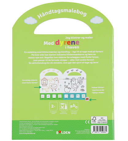 Forlaget Bolden Handle Coloring Book w. Stickers - The Animals I