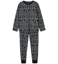Name It Schlafanzug - NknVismas - Dark Sapphire/Frohe Weihnachte
