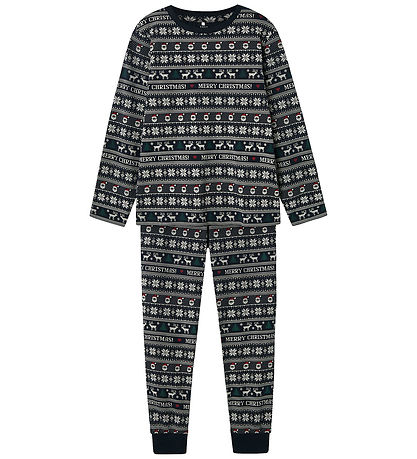 Name It Pyjamasetti - NknVismas - Dark Sapphire/Hyvää joulua