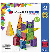 Magna-Tiles Magnetset - 62 Delar - MicroMAGS & Combo