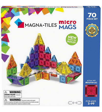 Magna-Tiles Magnet set - 70 Parts - MicroMAGS
