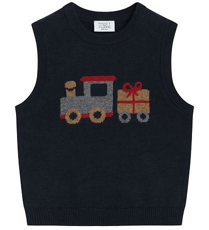 Hust and Claire Waistcoat - Knitted - Perry - Navy