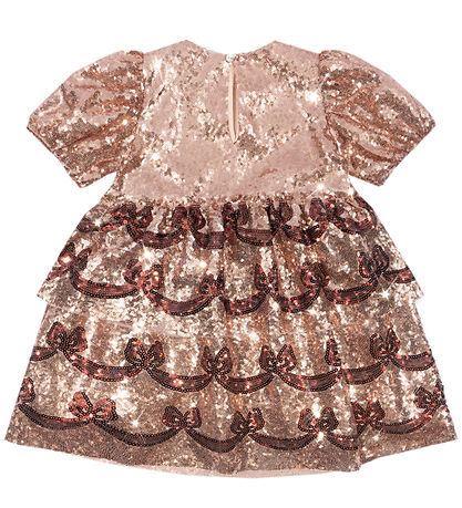 Konges Sløjd Kleid - Starla Bow Wow - Gold Blush