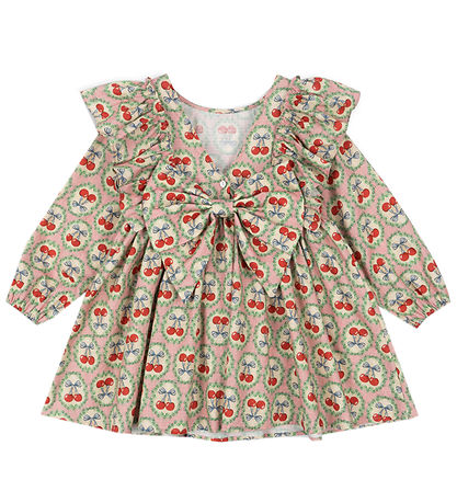 Konges Sløjd Kleid - Euböa Bow - Cherry Bow
